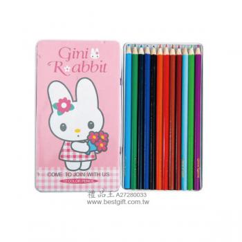 吉妮兔12色彩色鉛筆